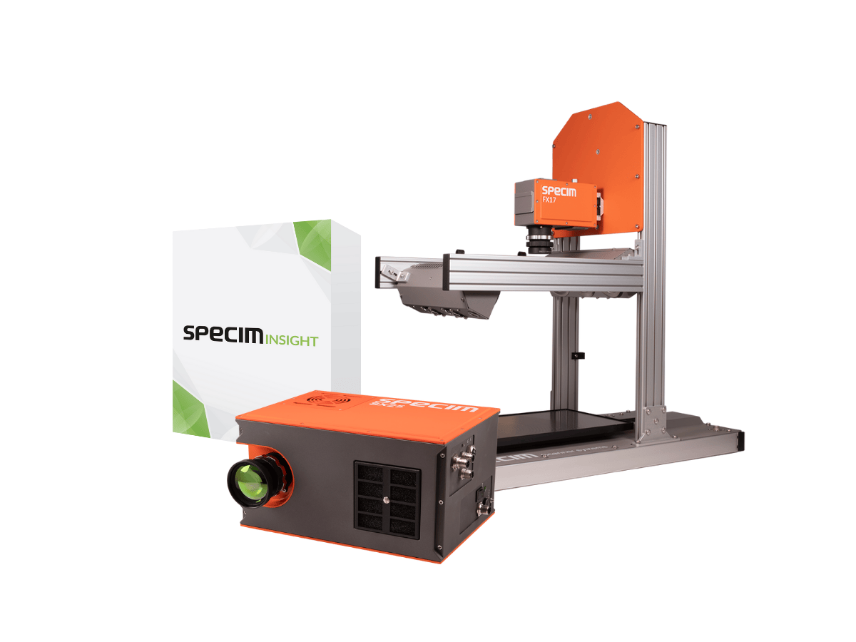 Specim Labscanner 40x20 with mounted FX17 camera, SX 25 camera and SpecimINSIGHT product box
